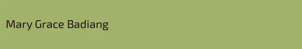 Mary Grace Badiang